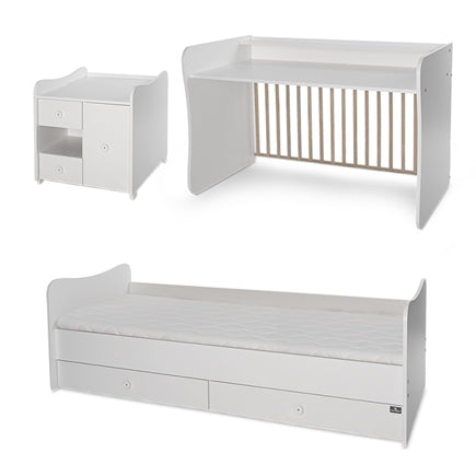 Lorelli Convertible Multipurpose Nursery Furniture - MINIMAX- FREE MATTRESS