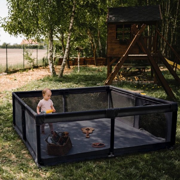 Kidwell Fanko Extra Large Playpen (180 x 200cm), Limited Edition Black