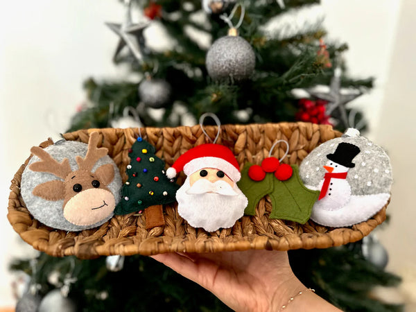 Montessori Wooden Christmas Tree & Felt Ornaments Set - Create Timeless Memories