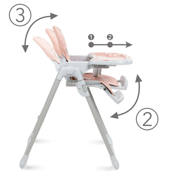 Kidwell Beno Multifunctional Highchair, Pink