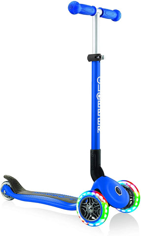 Globber Foldable Lights Blue 33cm x 12.5cm x 77cm