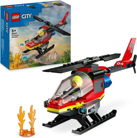 60411 LEGO City Fire Rescue Helicopter 85 Pcs