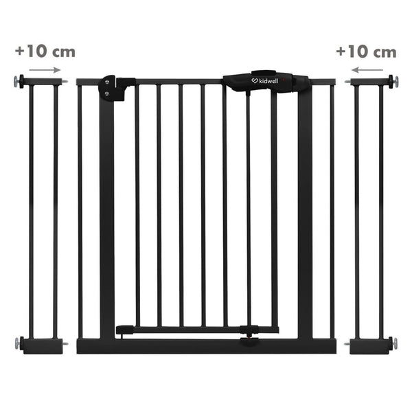 Kidwell Guarda Safety Gate (75-105 cm), Black