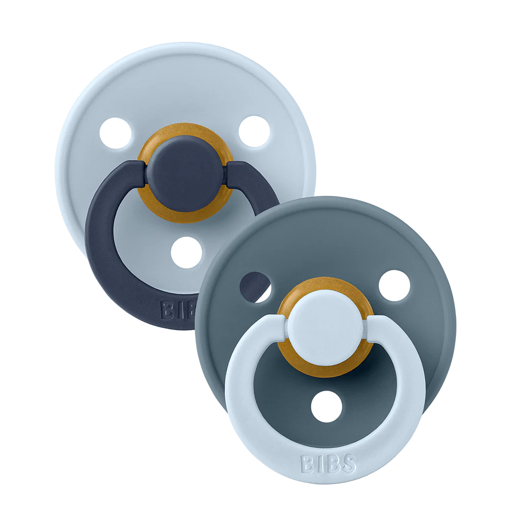 STUDIO Colour 2 Pacifiers Pack Fusion - Baby Blue Petrol mix