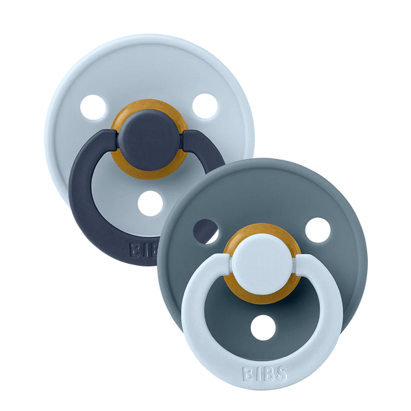 STUDIO Colour 2 Pacifiers Pack Fusion - Baby Blue Petrol mix