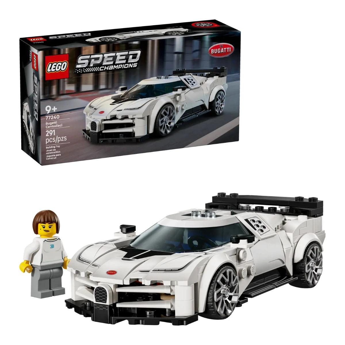 LEGO Speed Bugatti Centodieci Hyper Car 291 Pcs