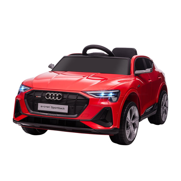 AUDI - Electric Car for Children 12V with Remote Control, Speed 3-8km/h, Lights and Music, Age 3-5 Years, Red