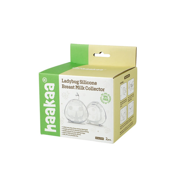 Haakaa Ladybug Silicone Milk Collector (40/75ml) 2-pack with FREE Storage Bag