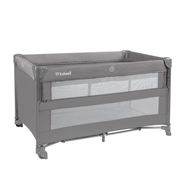 Kidwell Blissy Lift 2-Level Travel Cot / Playpen, Grey