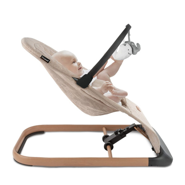 Kidwell Laro Baby Bouncer, Beige/ Wooden