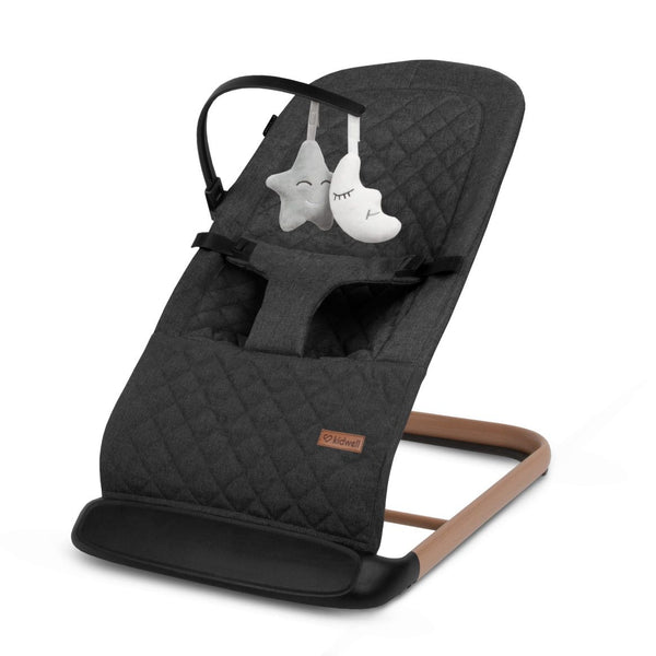 Kidwell Laro Baby Bouncer, Black/ Wooden