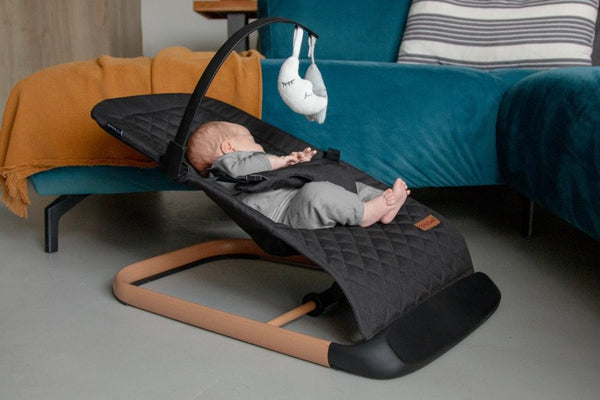 Kidwell Laro Baby Bouncer, Black/ Wooden