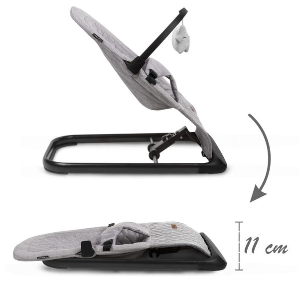 Kidwell Laro Baby Bouncer, Grey/ Black