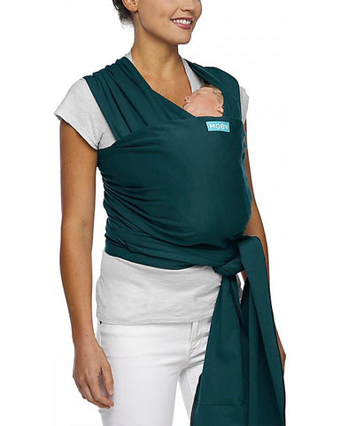 Classic Baby Carrier in pure cotton - Very easy to put on! - Ocean Green