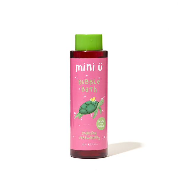 Mini-U Bubbly Bath BUNDLE: Sparkling Strawberry Bubble Bath (250ml) & Raspberry Bubble Bath (250ml)