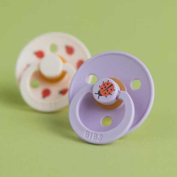 STUDIO Colour Pacifiers 2 Pack Ladybug - Blush/Sand