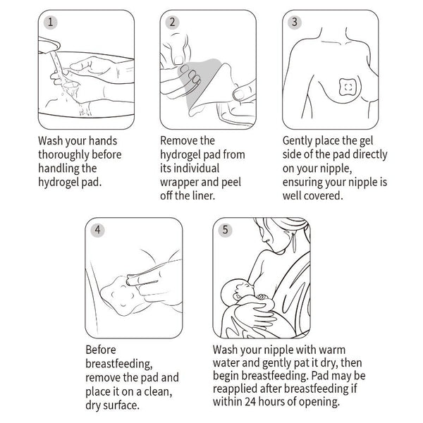 Haakaa Soothing Hydrogel Breast Pads (8-pack)