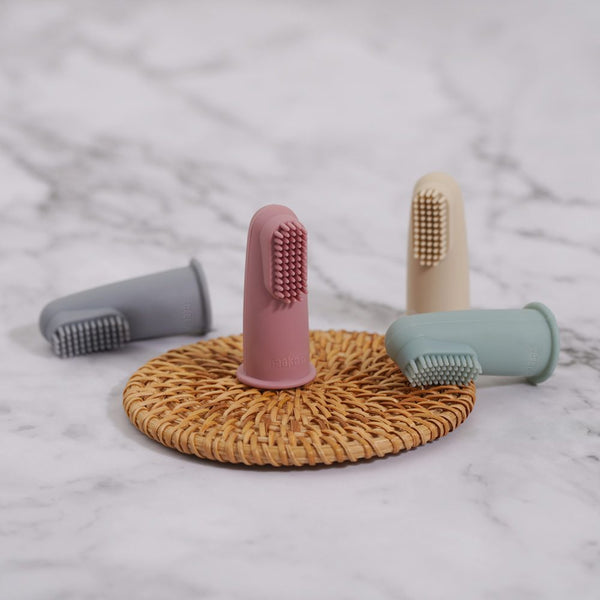 Haakaa Textured Silicone Finger Toothbrush (2-pack)