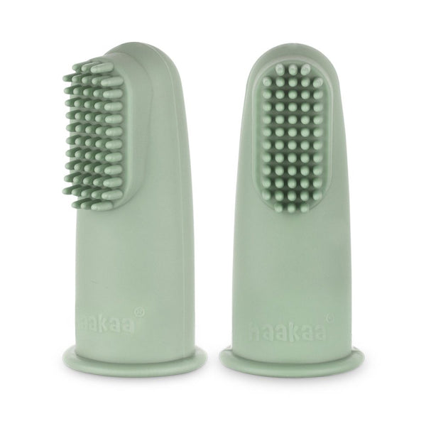 Haakaa Textured Silicone Finger Toothbrush (2-pack)