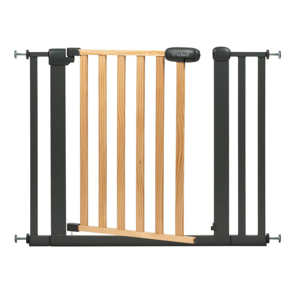Kidwell Trasti Safety Gate (74-105 cm), Pine Wood & Powder-Coated Steel