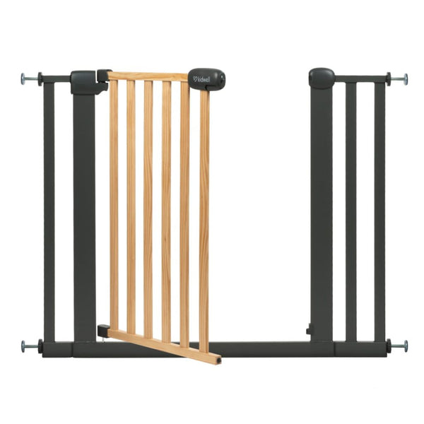Kidwell Trasti Safety Gate (74-105 cm), Pine Wood & Powder-Coated Steel