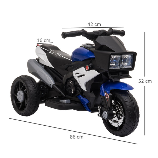 electric motorcycle for children 3-5 years 6v battery - Black blue