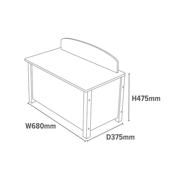 Liberty House Kid’s Classic White Toy Box