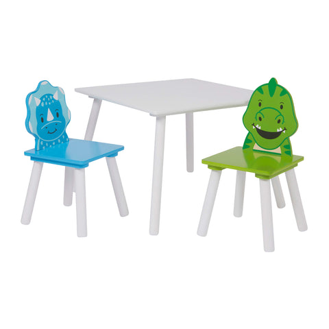 Liberty House Kids Dinosaur Table and Two Chairs Set