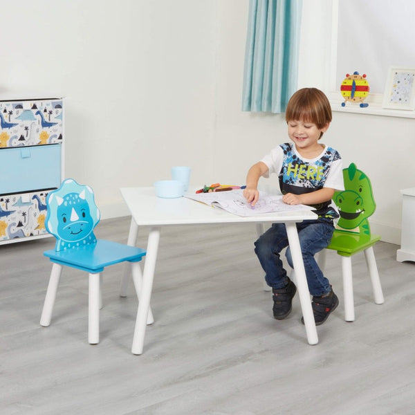 Liberty House Kids Dinosaur Table and Two Chairs Set