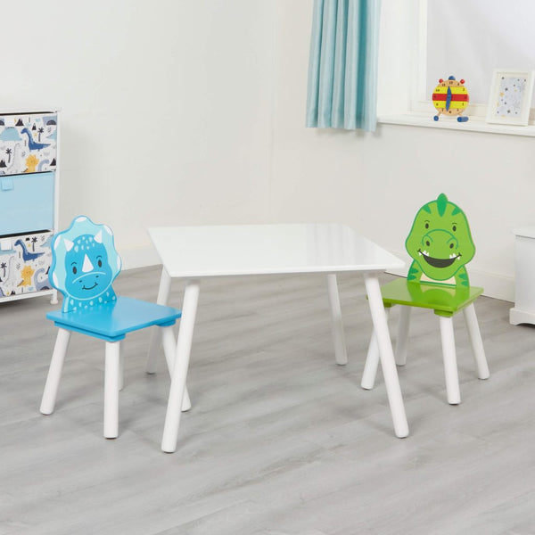 Liberty House Kids Dinosaur Table and Two Chairs Set