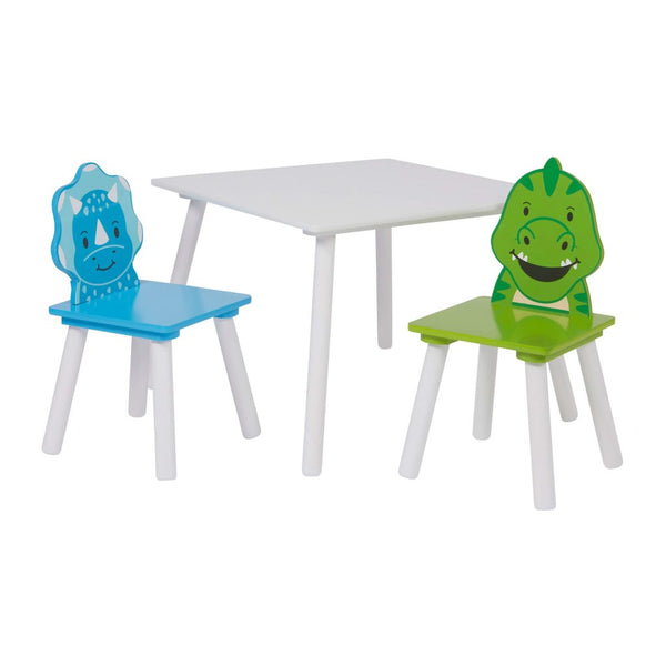 Liberty House Kids Dinosaur Table and Two Chairs Set