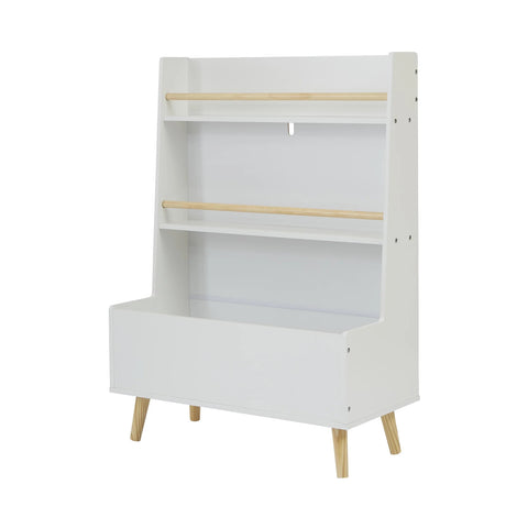 Liberty House Kids White Bookcase and Toy Storage Cabinet