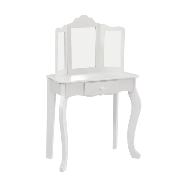 Liberty House Kids’ White Vanity Table and Stool Set