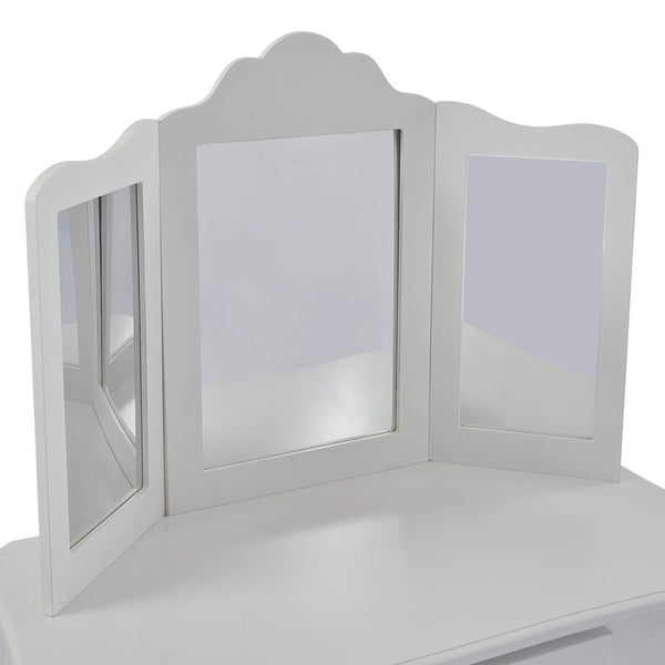 Liberty House Kids’ White Vanity Table and Stool Set