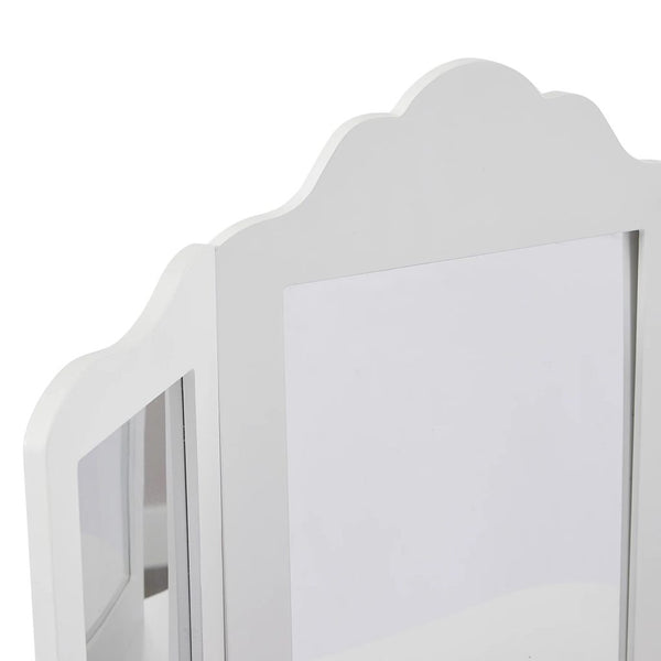 Liberty House Kids’ White Vanity Table and Stool Set