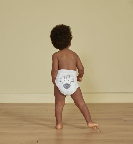 Kit & Kin eco nappy pants Size 5 Zebra & Lion – 12-17kg Mini Pack (10 pack)