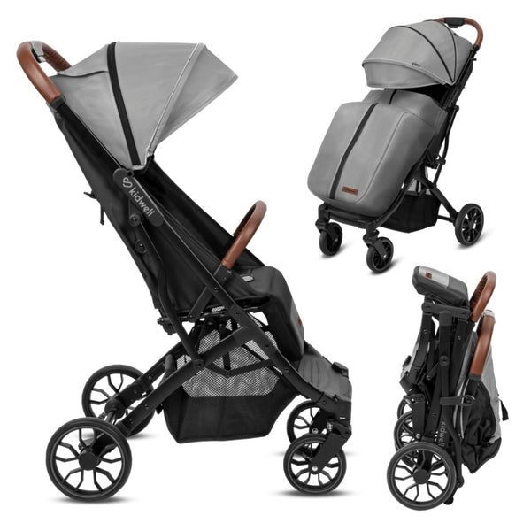 Kidwell Colmer Compact Stroller, Cool Grey + FREE Foot Muff