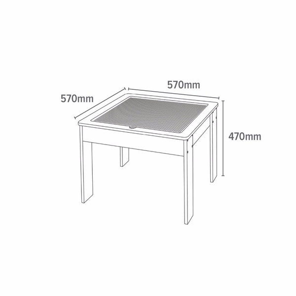 Liberty House White Wooden Multipurpose Activity Table