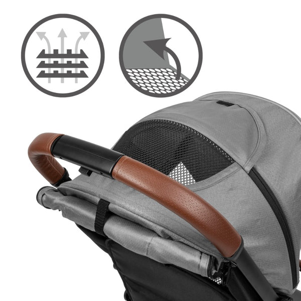 Kidwell Colmer Compact Stroller, Cool Grey + FREE Foot Muff
