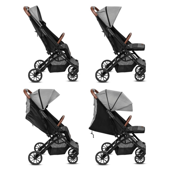Kidwell Colmer Compact Stroller, Cool Grey + FREE Foot Muff