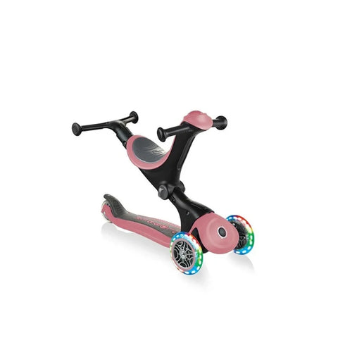 Globber Go Up Deluxe Lights – Pastel Deep Pink