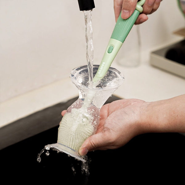 Haakaa 5-in-1 Cleaning Brush Set, Spring Green