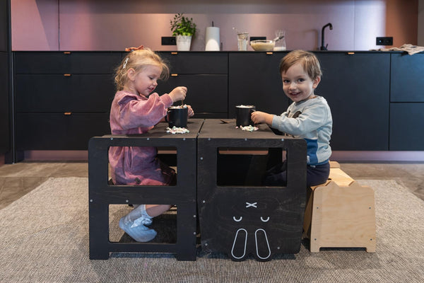 Convertible kitchen tower RABBIT BLACK