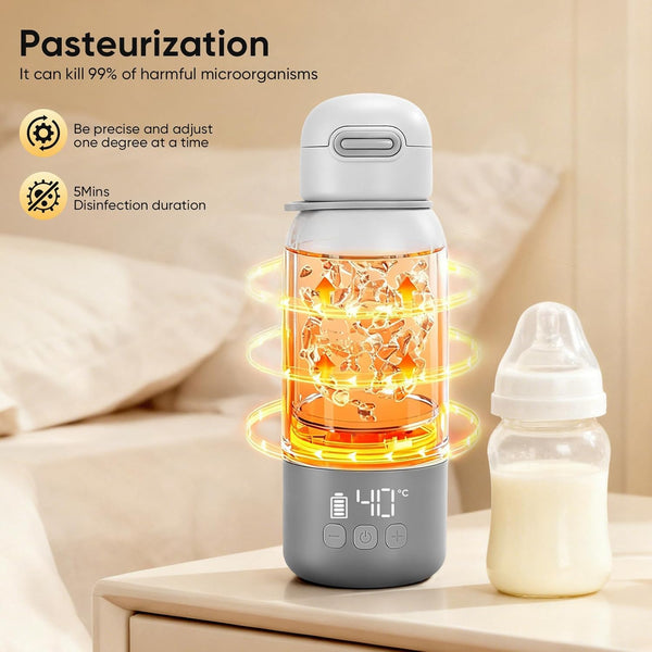 ROCKABYE Rechargeable, Portable BreastMilk/ Water warmer