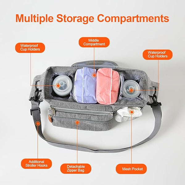 PIRA stroller tray- Organizer- fits all strollers