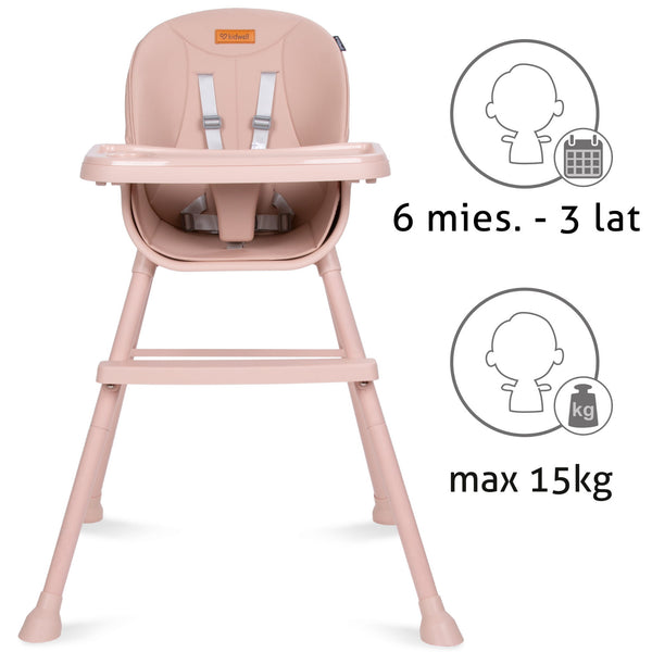 Kidwell Eatan 4in1 Highchair, Pink