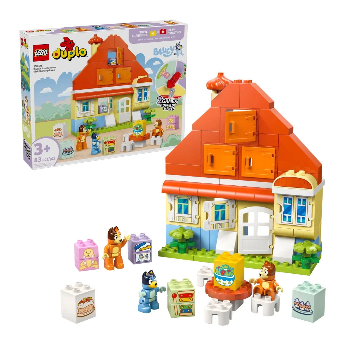 10459 LEGO Duplo Bluey's Family House Memory Game 83 Pcs