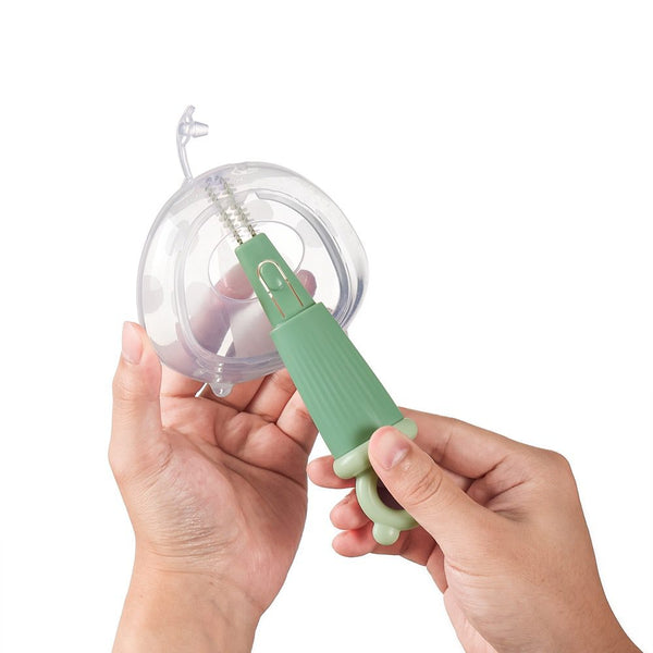 Haakaa 5-in-1 Cleaning Brush Set, Spring Green