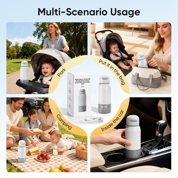 ROCKABYE Rechargeable, Portable BreastMilk/ Water warmer