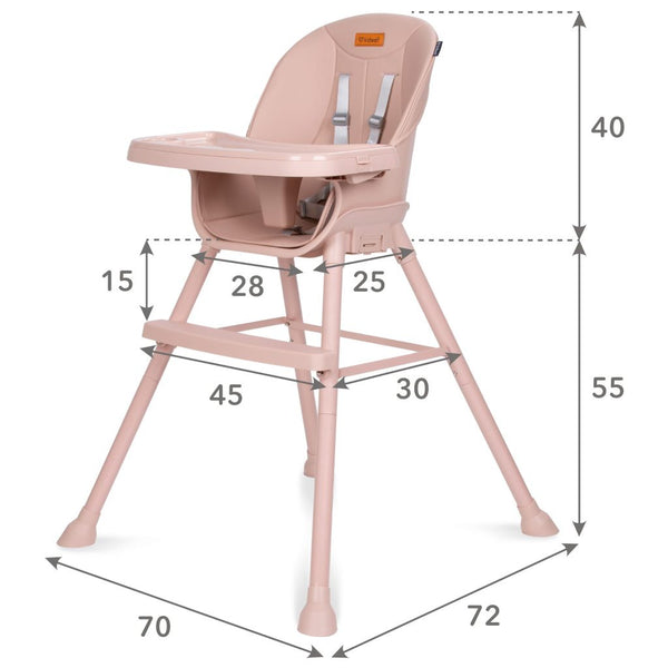 Kidwell Eatan 4in1 Highchair, Pink